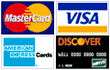 MasterCard, Visa, American Express & Discover Card Accepted